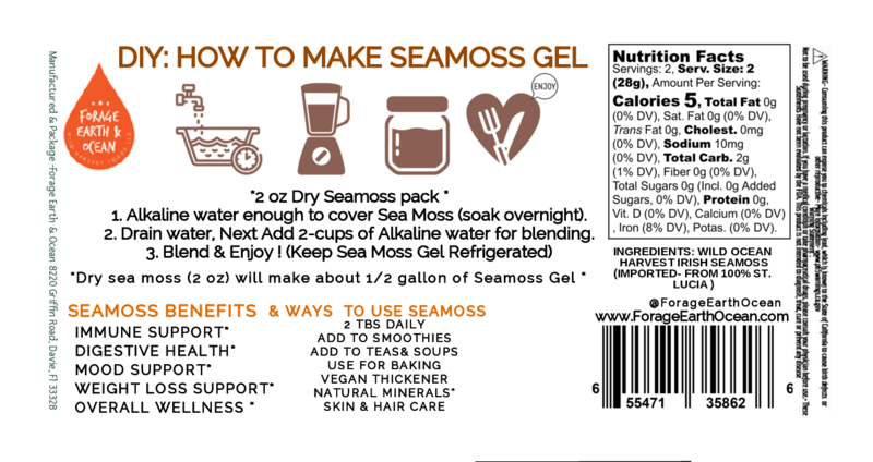 DRY GOLDEN SEAMOSS WILD HARVEST 2 oz