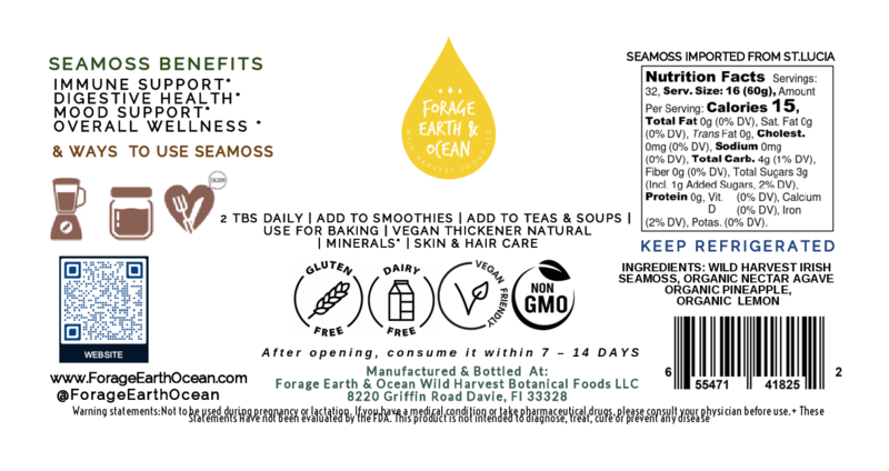 Pineapple Seamoss gel
