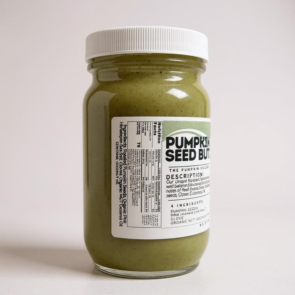 8 oz seed butter jar front view