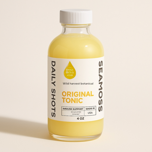 Original Seamoss Daily Shot 4 oz ORGANIC SEAMOSS WELLNESS SHOT WILD HARVEST 92 MINERAL SUPERFOOD FROM ST. LUCIA