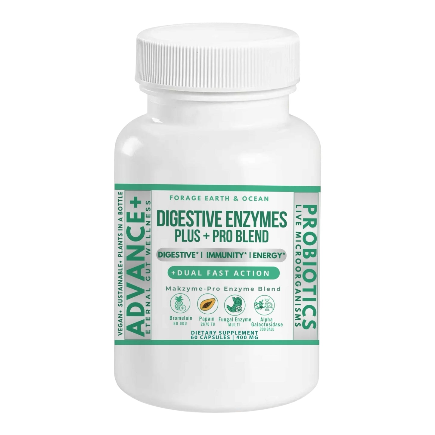 DIGESTIVE ENZYMES PLUS + PRO BLEND (GUT SUPPORT*)
