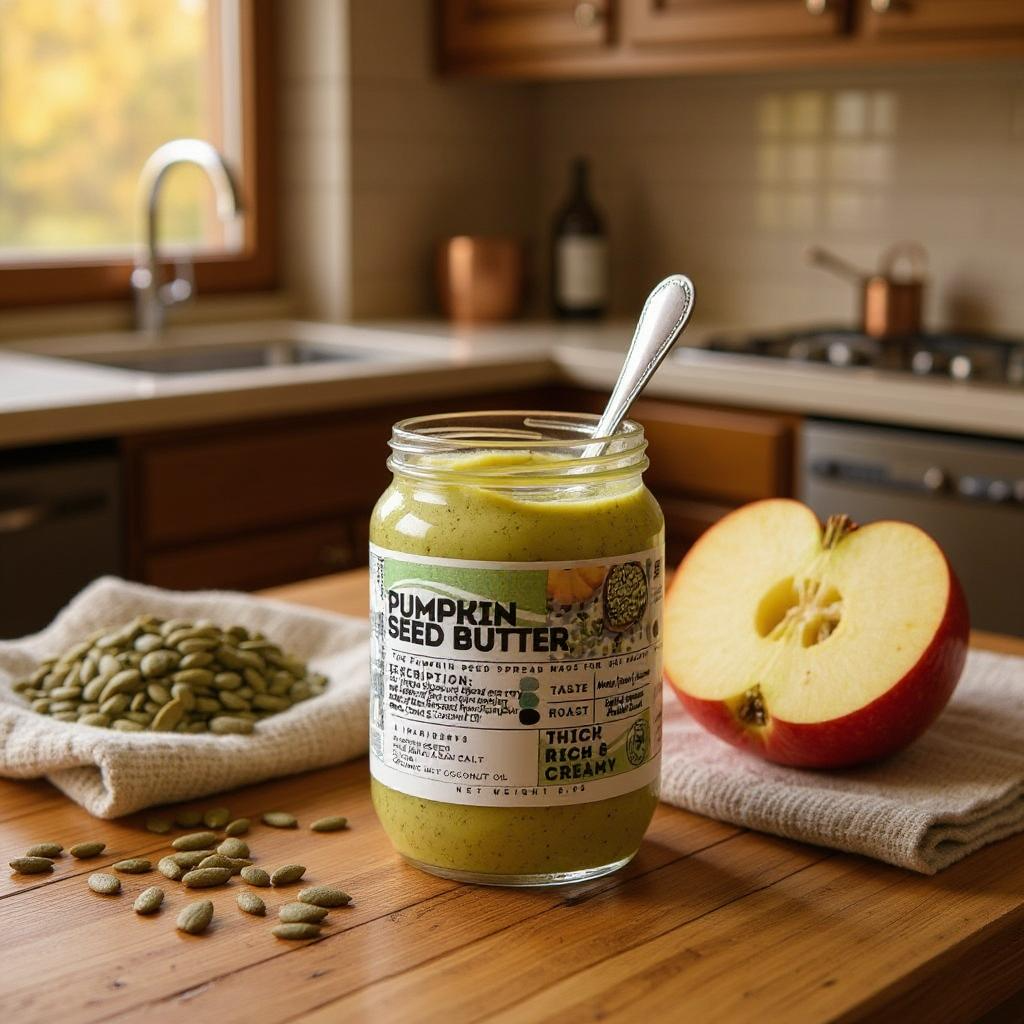 Organic Pumpkin Seed Butter with MCT – Gut-Friendly, Detox-Boosting, 8oz Jar
