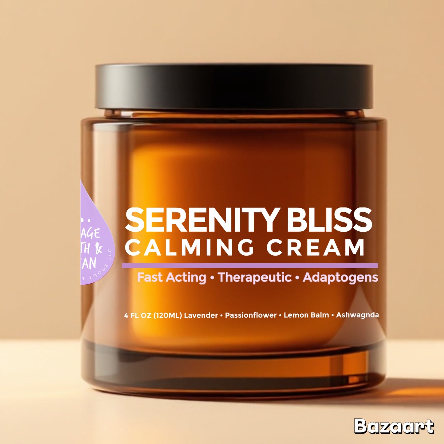 Serenity Bliss - Calming Cream Fast Acting • 4 oz