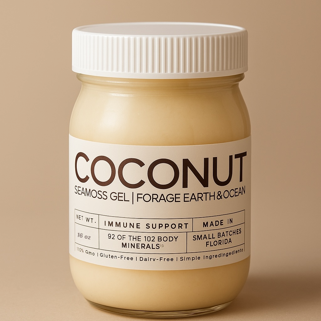 Coconut Vanilla Sea Moss Gel – Organic Superfood · 92 Minerals Coconut Vanilla Sea Moss Gel – Organic Superfood · 92 Minerals