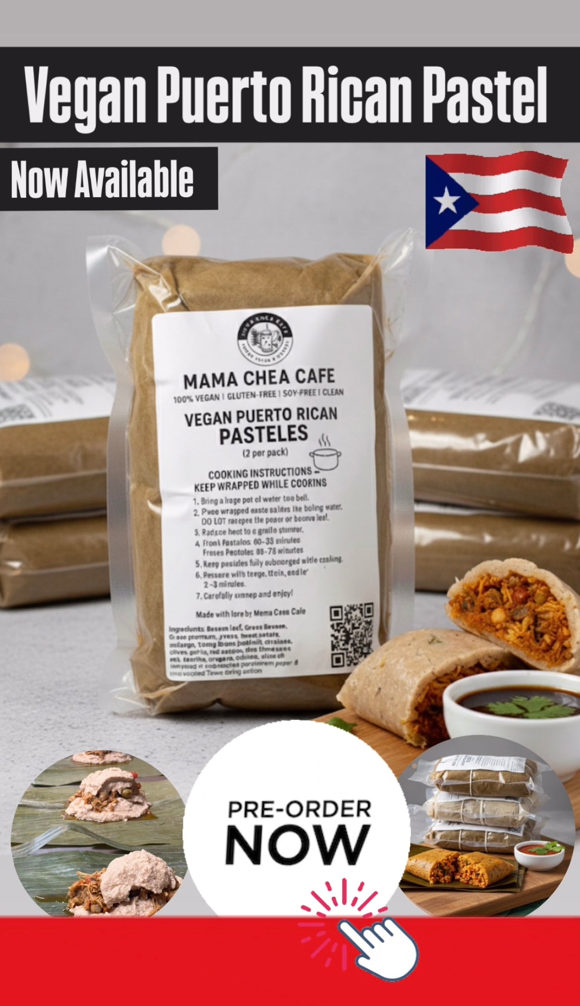 Vegan Puerto Rican Pastel (2pk)