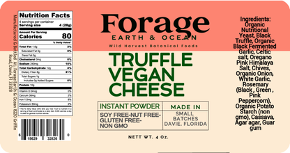 Vegan Cheese Powder Instant Premium Truffle - Nut-Free, Soy-Free, Dairy-Free, Non-GMO 4 oz