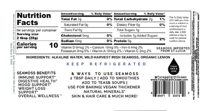 ORGANIC RAW VEGAN SEAMOSS GEL (WILD HARVEST)