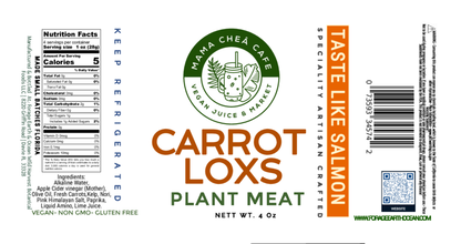 Vegan Fish Salmon Lox- Carrot Plant Based 4 oz