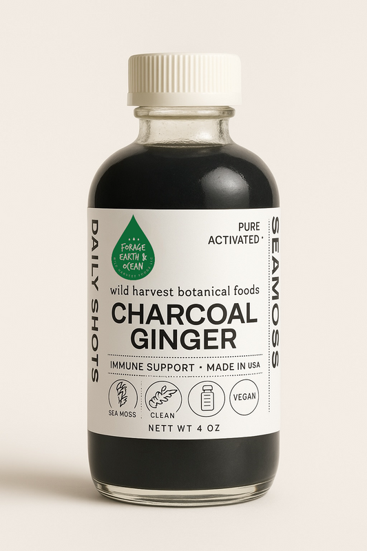 Activated Charcoal Ginger Seamoss Daily Shot 4 oz
