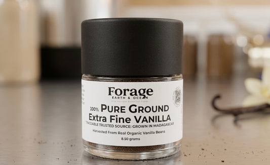 Premium Extra Fine Ground Vanilla Bean Powder (850 grams) – 100% Pure Organic Madagascar & Uganda Blend – No Sugar, Plant Based- Non Toxic- No Fillers – For Baking, Keto, & Coffee