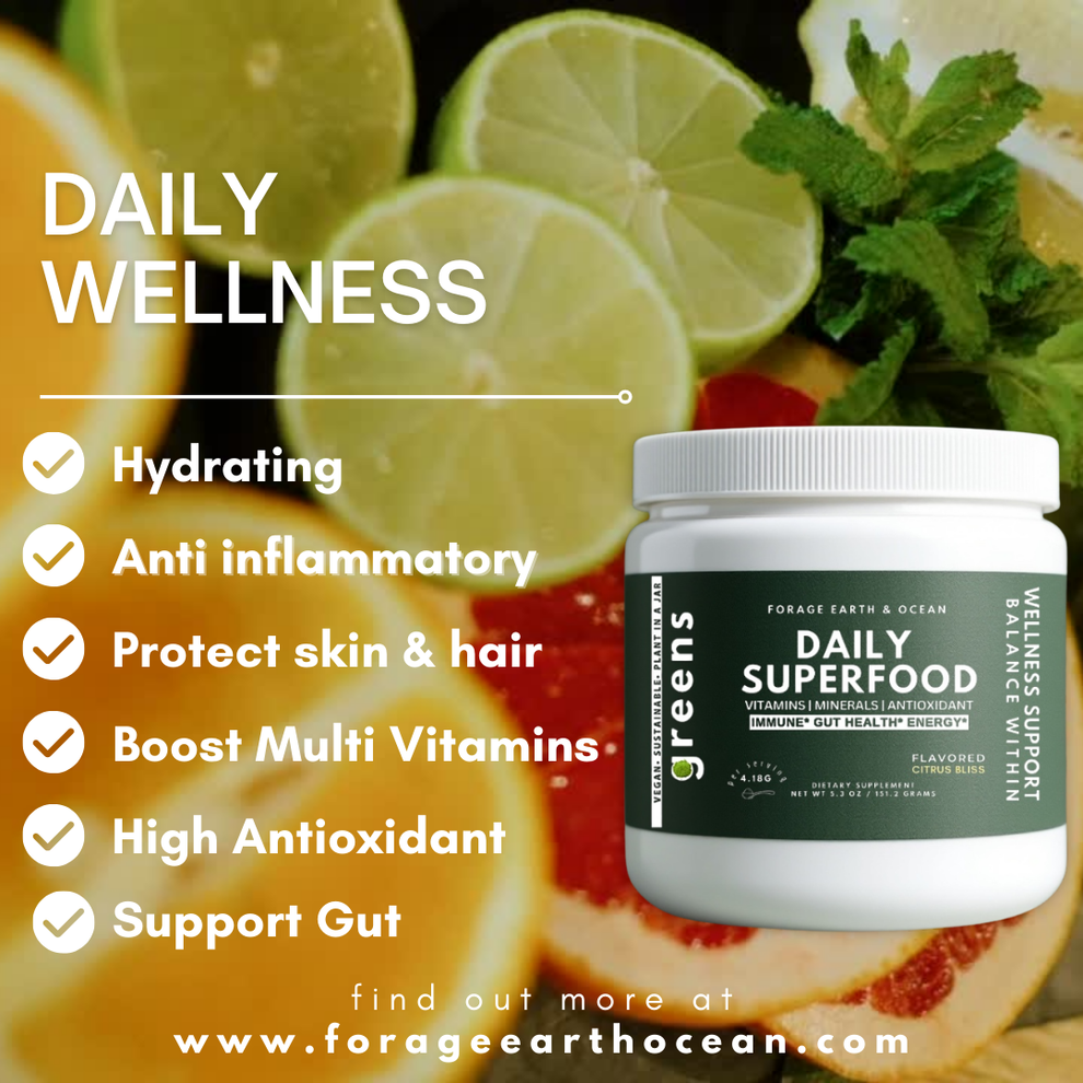 Go Daily Powder Daily 100% Plant Based Daily SuperGreen Powder - 30+ Super Ingredients