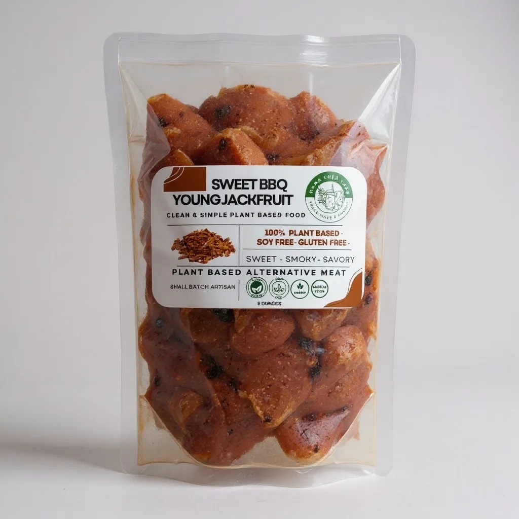 BBQ JACKFRUIT (TASTE LIKE BBQ PULLED PORK) 8  oz