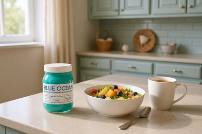 ORGANIC SEAMOSS GEL BLUE OCEAN WILD HARVEST 92 MINERAL SUPERFOOD FROM ST. LUCIA