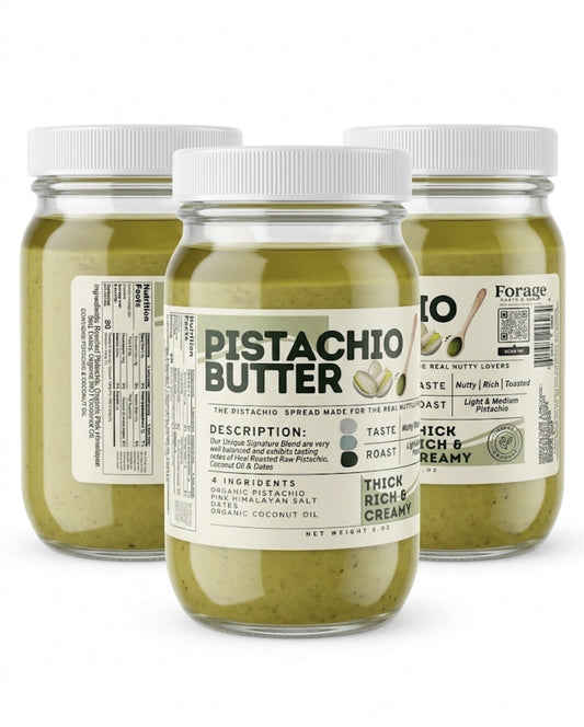 Pistachio Butter  – Gourmet Nut Butter with Coconut MCT & Medjool Dates 8 oz