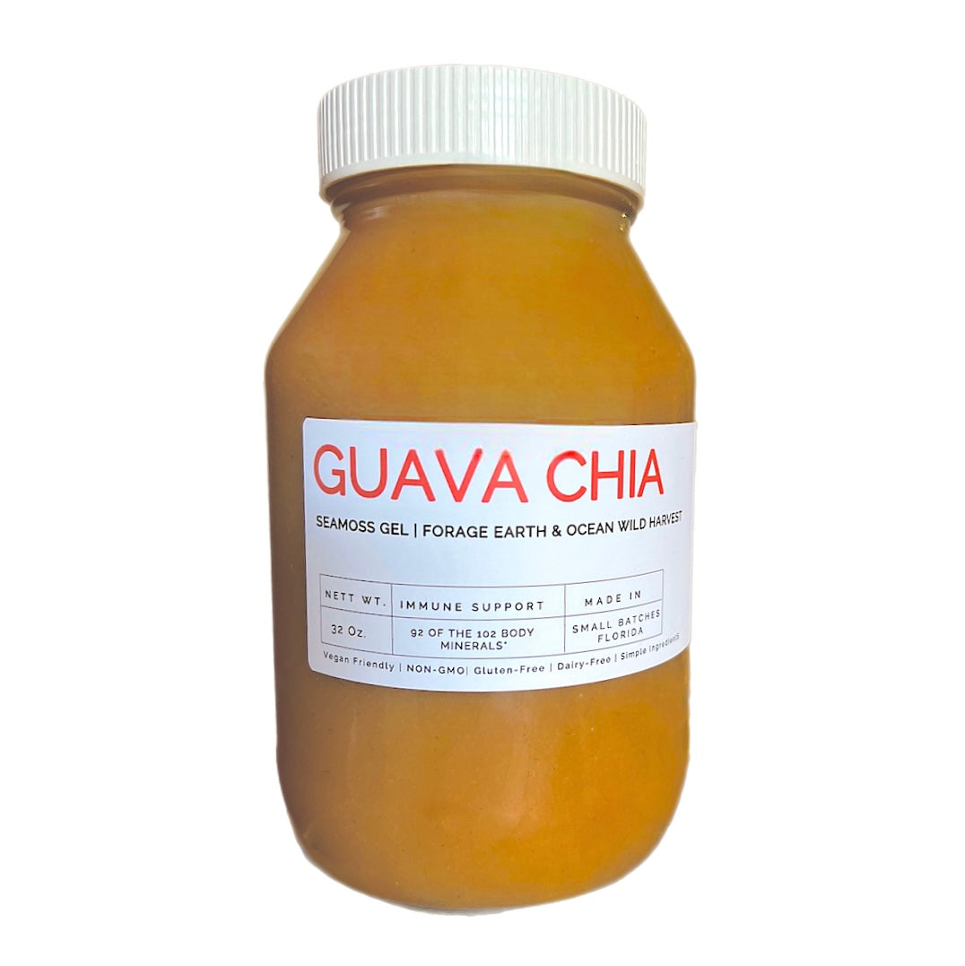 GUAVA  CHIA SEAMOSS GEL (WILD HARVEST)- WHOLESALE