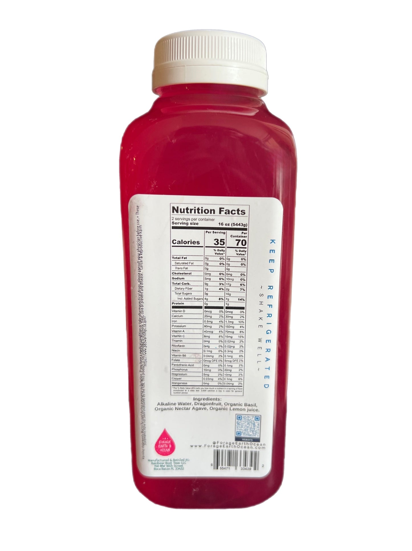 DRAGONFRUIT BASIL LEMONADE TONIC- Wholesale Price