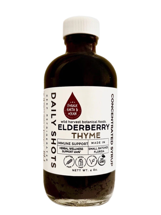 Elderberry  Seamoss Thyme Syrup 4 oz- Wholesale 12pk