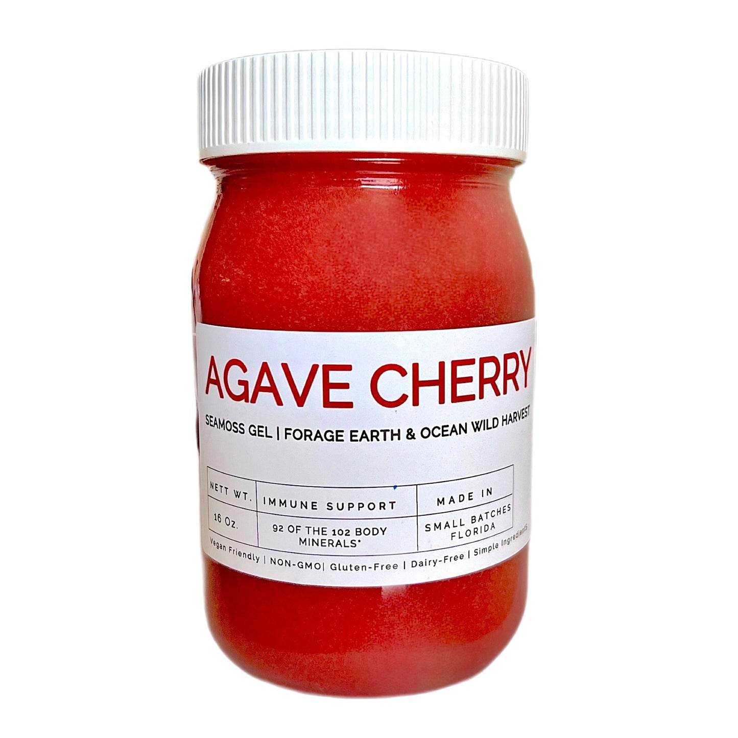 AGAVE CHERRY SEAMOSS GEL (WILD HARVEST)- WHOLESALE