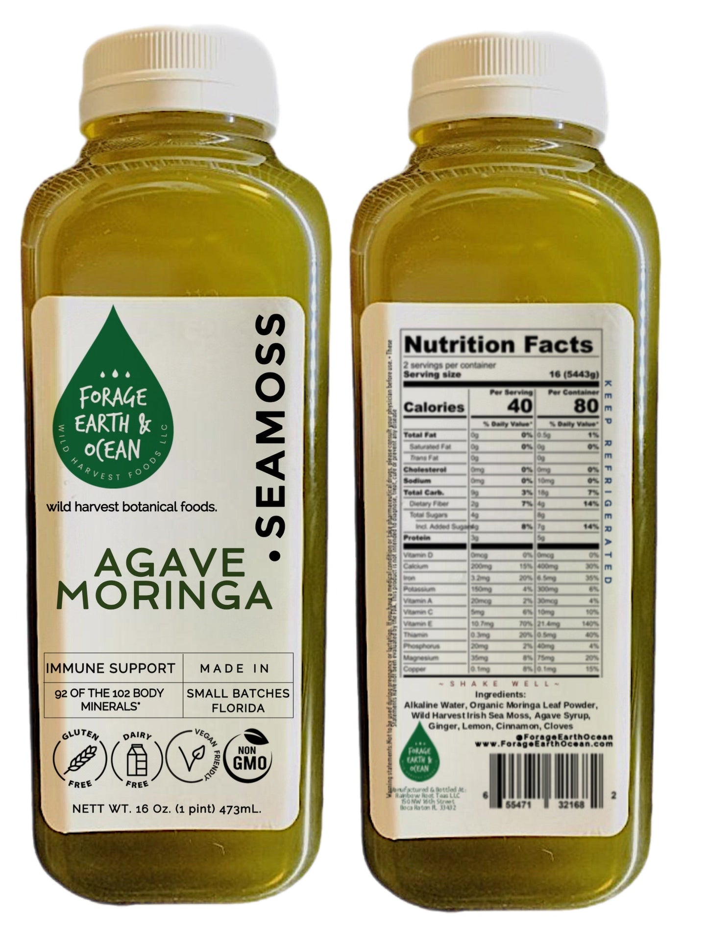 AGAVE MORINGA SEAMOSS TONIC- WHOLESALE